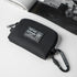Rough Enough Small Coin Purse Card Wallet Keychain Pouch for Men Women with Zipper Neck Lanyard Black Cordura Water Repellent...