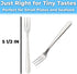 Super Durable, Elegant Mini Cocktail Forks 12 Pcs. Stainless Steel Tasting or Sampling Fork Set for Hors D'Oeuvres, Appetizers, Mussels, Crab. Sma...