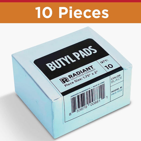 Butyl Tape Pads for Heat Tape Clips - Sealant Pads Made To Last & Easy Installation - Use for Roofing (Small) - 10 Pack...