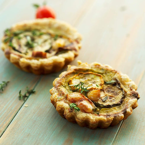 Fox Run Set of 6 Loose Bottom Mini Tart and Quiche Non-Stick Baking Pans, 4-Inch Diameter, Grey, Model Number: 44460...
