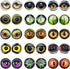 8MM 100PCS Owl Snake Lizard Animal Eyes Glass Cabochon for Clay Doll Making Sculptures Props Craft Jewelry DIY Findings 0.31inches...