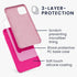 kwmobile Case Compatible with Apple iPhone 11 Case - TPU Silicone Phone Cover with Soft Finish - Neon Pink...