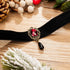 Gothic Ruby Retro Black Velvet Choker Necklace for Women, Halloween Vampire Cosplay Jewelry...