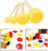 Kare & Kind 30 pcs Round Sponges Brush Set - Painting Tools - for DIY Arts, Crafts, Stencils, Graffiti - Assorted Sizes - Foam Brush and Wooden Ha...