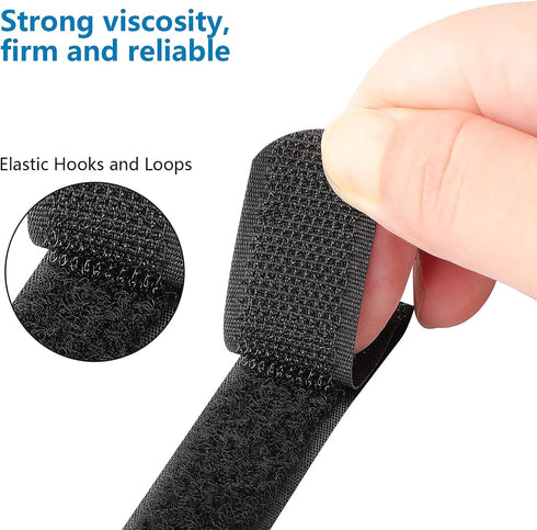 Pasow Adjustable Cable Ties Organizer Fastener with Plastic buckle (8Inch Pack of 25)...