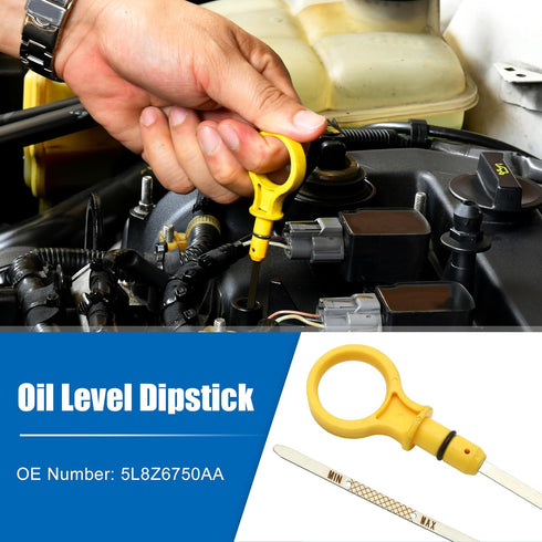uxcell 1 Pcs Engine Oil Dipstick Engine Oil Fluid Level Dipstick for Ford Taurus 3.0L V6 2002-2006 No.5L8Z6750AA...