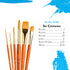 Princeton Art & Brush Synthetic Gold Taklon Real Value Brush Set, 6/Pkg...