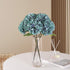 Artificial Flowers Silk Hydrangea Flowers with 5 Heads Fake Flower Bunch Bouquet for Home Wedding Party Decor DIY (Lake Bule?5 Flower Heads)...