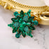 BriLove Women's Crystal Rhinestone Marquise Flower Brooch Pin for Party Prom...