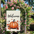 Fall Garden Flag Outdoor 12x18 double sided Courtyard Bag Garden Thanksgiving Pumpkin, Deciduous Harvest flag Welcome Holiday flag outside...