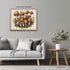 Posterizer 1 pcs- Brown mushrooms on a white background print-Floral Botanical Art-Kitchen & Bar Art- Gift for Men Women Entrepreneur Teens-Decor ...