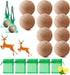 Deer Repellent 10 Pack Peppermint Oil Deer Scram Deer Stopper Balls Natural Deer Off Deer Deterrent for Outdoor Garden Yard Lawn to Keep Rabbit De...