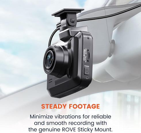 ROVE 3M Sticky Mount for R2-4K, R2-4K PRO and R2-4K Dual Dash Cams | 1x 3M Adhesive Mount | 1x Spare 3M Sticky | 1x Electrostatic Film...