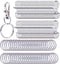 Metal Swivel Lanyard Snap Hooks and Split Key Rings Chain Hook Keychain, 100 Pieces...