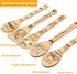 5Pcs Autumn Theme Wooden Spoons Utensils Set, Fall Pumpkin Cooking Utensils Non-Stick Spatula Carve Burned Bamboo Spoons Kitchen Cookware Gadget K...
