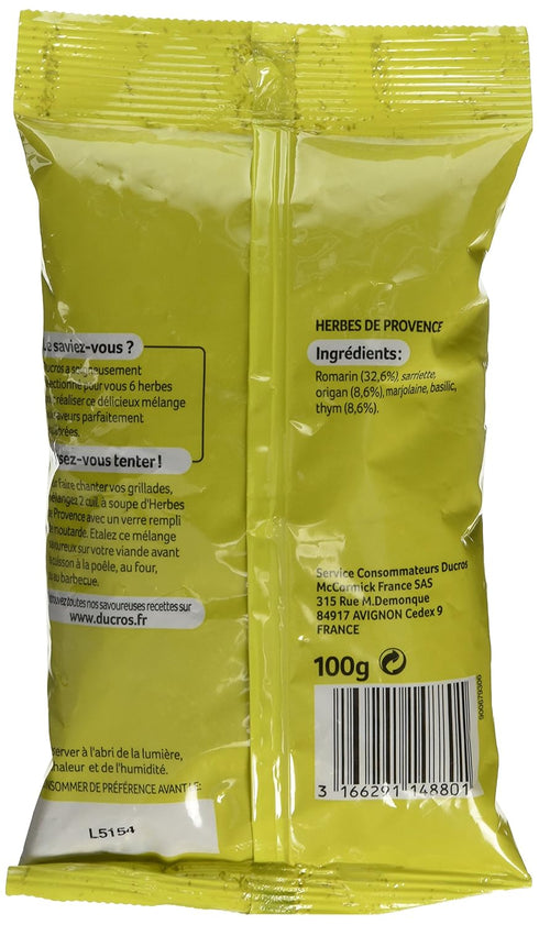 Ducros Herbes de Provence from France 100 gram bag...