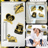4 PCS Large 50th Anniversary Cruise Door Magnets Decorations Happy 50th Anniversary Cruise Ship Door Decor Magnetic Wedding Magnets Garage Refrige...