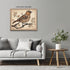 Posterizer 1 pcs- Brown bird on a tree with rustic background-Art for Animal Lovers-Floral Botanical Art- Gift for Men Women-Decor for Bedroom, Of...