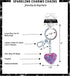 Puzzled Pink Heart Keychain - Silver 3D Sparkling Crystal Rhinestone Keychain, Stylish Silver Metal Alloy Heart Shaped Bag Pink Keychain, Cute Pin...
