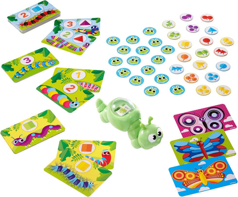 Mattel Games Patty-Pillar Fisher-Price Kids Pre-School Game, Colors, Shapes & Matching with Cards, Tokens & Caterpillar Spinner, 2 to 6 Players, G...