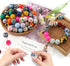 150pcs Silicone Beads, 15mm Silicone Beads, Silicone Beads for Keychain Making?Silicone Beads 15mm Bracelet Making Kit and Loose Round Silicone Be...