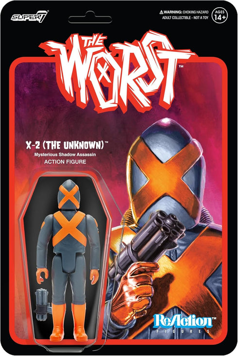 Super7 The Worst X-2 (The Unknown) - 3.75" The Worst Action Figure with Accessory Collectibles and Retro Toys...