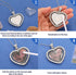 Hicarer 24 Pcs Rhinestone Pendant Trays Set Including 8 Heart Shape Double Sided Blank Pendant Charms with 16 Glass Domes Blank Discs Necklaces Ha...