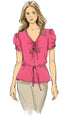 Butterick B6662D5 Easy to Sew Women's Pullover Tie Front Blouse Sewing Patterns Sizes 12-20...