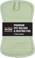 All-Clad Premium Pot Holder & Hot Pad: Heat Resistant to 500 Degrees - 100% Cotton, 10"x6.25" Hot Pad for Kitchen and Barbeque, (1-Pack), Fennel...