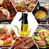 180ml Glass Olive Oil Sprayer with Brush for Cooking - Thick Glass, Strong Spray Force...