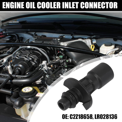 X AUTOHAUX Engine Oil Cooler Inlet Connector C2Z18658 LR028136 Plastic Replacement for Land Rover for Range Rover 2010-2016...