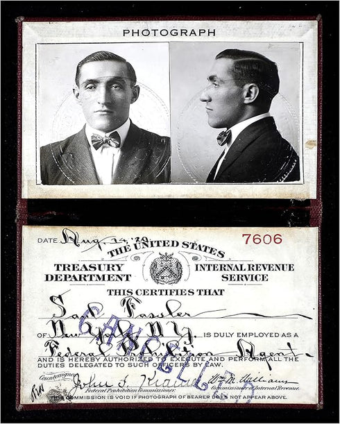 Posterizer 1 pcs-Prohibition Agent ID Poster 2 Samuel Fassler-Vintage Art-Patriotic & Military Art-Gift for Policemen, Law Enforcement Officer- UN...