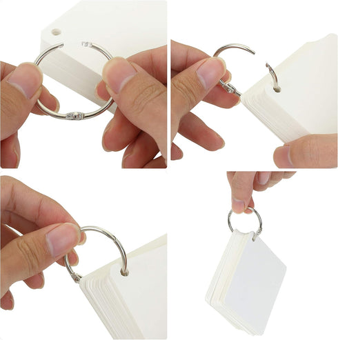Mr. Pen- Binder Rings, Loose Leaf Binder Ring, 36pc, Assorted Sizes, Book Binder Rings, Ring Binder Clips, Metal Rings for Index Cards, Rings for ...