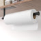 Paper Towel Holder Under Cabinet - Black Wall Mount Paper Towel Hanger, Stainless Steel, Self-Adhesive or Drilling, for Kitchen, Bathroom, RV...