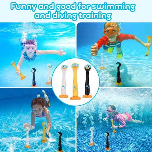SASBSC Diving Sticks Pool Diving Toys for Kids Ages 4-8 Swimming Pool Toys for Kids Ages 8-12 Summer Outdoor Water Toys for Kids Adults Underwater...