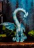 Ebros Valentine Cupid Love Blue Dragon Figurine 5.5" Tall Romantic Male Dragon Left Part of Heart Curve Collectible Medieval Fantasy Dungeons and ...