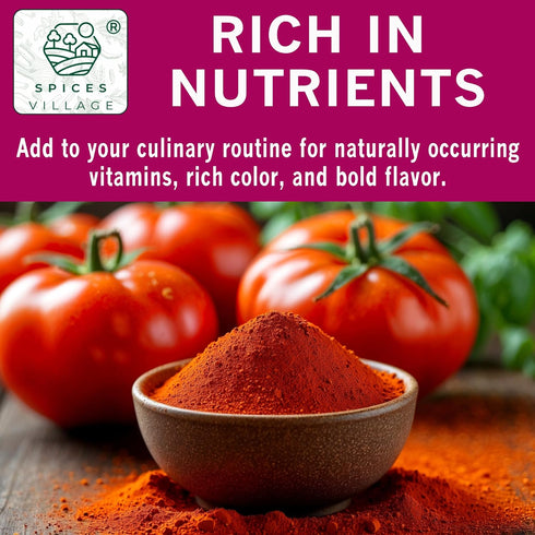 SPICES VILLAGE Tomato Powder for Cooking, Dried Tomato Powder, 8 Oz, Kosher, Gluten Free, Non GMO, Resealable Bulk Bag...