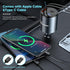 Retractable Car Charger,68W 4 in 1 Super Fast Charge Car Phone Charger,Retractable Cables (31.5 inch) and 2 USB Ports Car Charger Adapter for iPho...