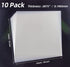 7.5mil Blank Mylar Sheets(10 Pack),12X12 inch Milky Translucent PET Blank Stencils Sheets,Template Material for Cutting Machine, Make Airbrush Ste...