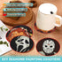 ICECHEN 8 Pcs Diamond Paintings Coasters Kits with Holder, DIY Halloween Coaster Diamond Art Kits,Full Drill Rhinestone Painting Kits for Adults &...