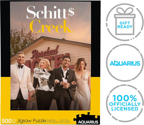 AQUARIUS Schitt's Creek Cast Puzzle (500 Piece Jigsaw Puzzle) - Glare Free - Precision Fit - Officially Licensed Schitt's Creek Merchandise & Coll...