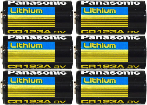 Panasonic CR123 CR123A 3V Lithium Battery ,6 Count (Pack of 1)...