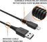 EcoSurvivor USB-A to Lightning Cable, 4 ft., Durable, Braided Cord, Tangle Free, Apple Certified, Compatible with iPhones, iPads, Macbooks, Black/...