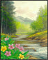 Posterizer 1 pcs-serene meadow scene in classic oil painting art style 7-Collectibles & Fine Art-Landscape & Nature Art-Gift for Men Women Teens- ...