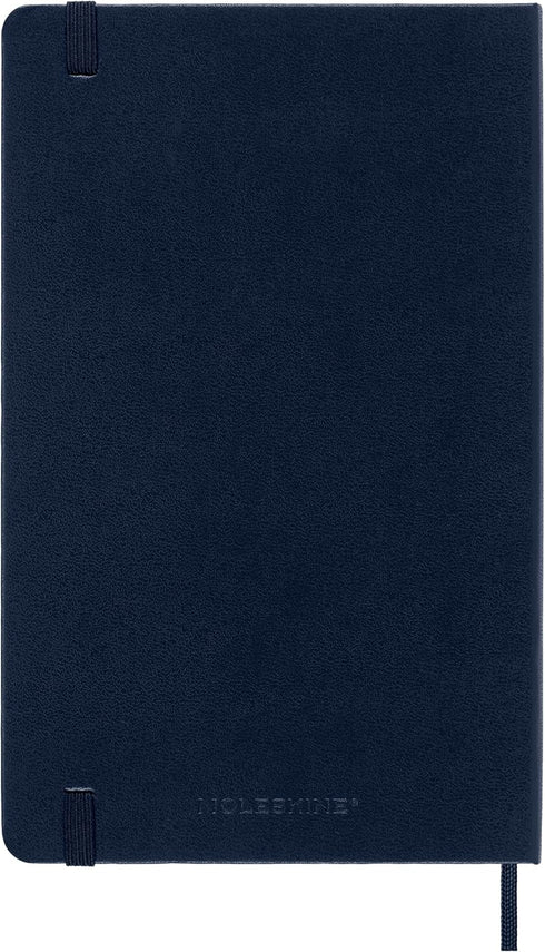 Moleskine Classic Notebook, Hard Cover, Large (5" x 8.25") Squared/Grid, Sapphire Blue, 240 Pages...
