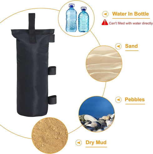 112 lbs Sand Bags Canopy tent Weight set of 4 for Canopy Legs,Empty Sand Bags for Tent weight to Hold Things Down for Pop Up Canopy Tent Weight, N...
