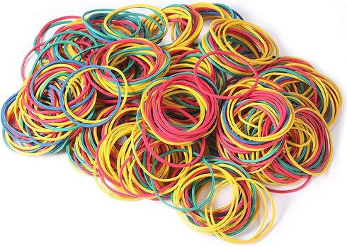 500Pcs 1.5in Color Rubber Bands Stretchable Rubber Elastics Bands General Purpose Elastic Stretchable Bands Sturdy Rubber Bands for Home, Office, ...