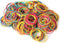 500Pcs 1.5in Color Rubber Bands Stretchable Rubber Elastics Bands General Purpose Elastic Stretchable Bands Sturdy Rubber Bands for Home, Office, ...