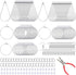 Inbagi 481 Pcs Earring Making Kit Jewelry Making Supplies Bulk Earring Findings with Teardrop and Round Beading Hoops Earring Hooks Open Jump Ring...