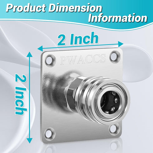 PWACCS Pressure Washer Foam Cannon Holder, 1/4" Quick Connect Automatic Foam Cannon Mount, Stainless Steel Pressure Washer Nozzle Tip Holder, Pres...
